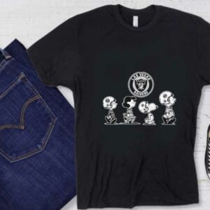 Snoopy Raiders Walking Shirt, The Peanut Character Charlie Brown And Snoopy Walking With Las Vegas Raiders Baseball Shirt