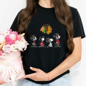 Snoopy Redskins Logo Walking Shirt, The Peanut Character Charlie Brown And Snoopy Walking With Miami The Redskins Shirt 2