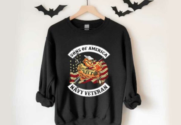 Son Of America Popeye Sailor Navy Veteran American Flag Shirt, Popeye Sailor Navy Veteran American Flag Shirt