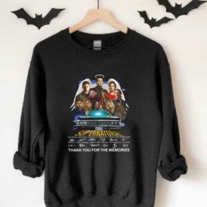 Supernatural All Character Signatures Shirt, Supernatural Signatures Thank You For The Memories Shirt 3