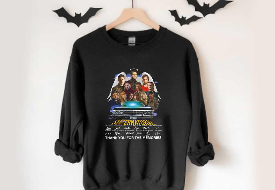 Supernatural All Character Signatures Shirt, Supernatural Signatures Thank You For The Memories Shirt Supernatural All Character Signatures Shirt Supernatural Signatures Thank You For The Memories Shirt 4 - Supernatural All Character Signatures Shirt, Supernatural Signatures Thank You For The Memories Shirt