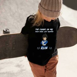 The Chainsn On My Mood Vegeta Run Shirt, Vegeta The Chainsn On My Mood Swing Just Snapped Run Shirt