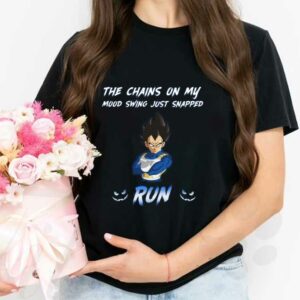 The Chainsn On My Mood Vegeta Run Shirt, Vegeta The Chainsn On My Mood Swing Just Snapped Run Shirt 2