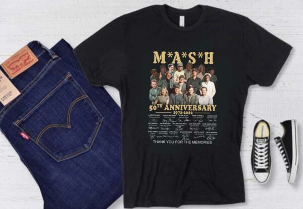 The Mash 50th Anniversary 1972 2022 Signatures Thank You For The Memories Shirt, Mash 50th Anniversary Shirt