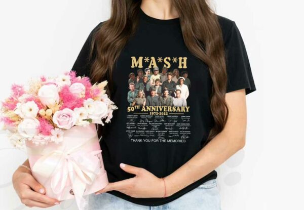 The Mash 50th Anniversary 1972 2022 Signatures Thank You For The Memories Shirt, Mash 50th Anniversary Shirt