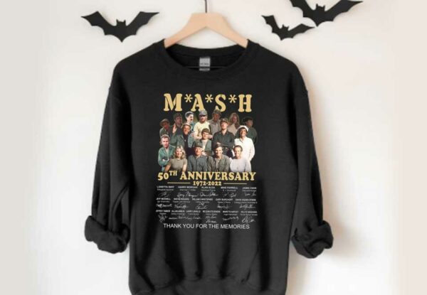 The Mash 50th Anniversary 1972 2022 Signatures Thank You For The Memories Shirt, Mash 50th Anniversary Shirt