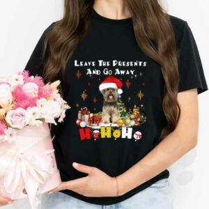 The Presents Yorkshire Terrier Ho Ho Ho Shirt, Yorkshire Terrier Leave The Presents And Go Away Hohoho Shirt 2