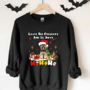 The Presents Yorkshire Terrier Ho Ho Ho Shirt, Yorkshire Terrier Leave The Presents And Go Away Hohoho Shirt 3