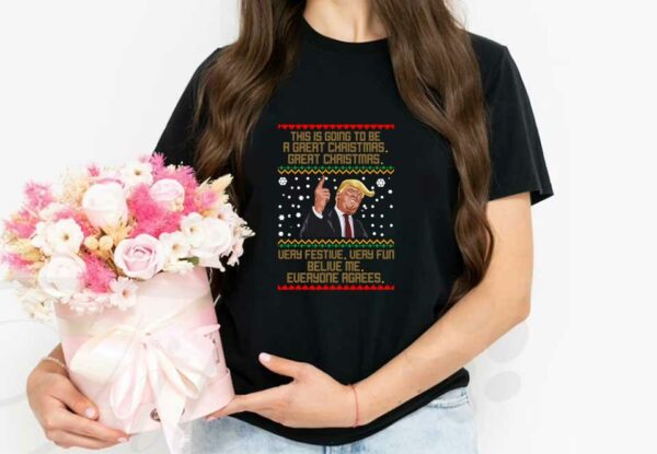This Is Going To Be A Great Christmas Donald Trump Shirt, Ugly Christmas Sweater Donald Trump Sweater