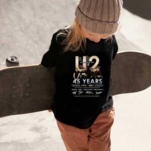 U2 Have Sold 175 Million Records Worldwide Shirt, U2 Rock Band 45 Years 1976 2021 Signatures Shirt