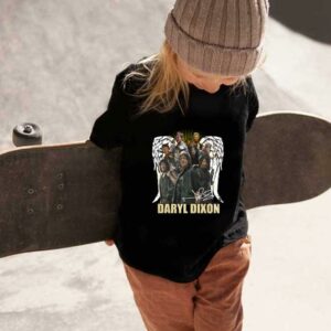 Wings Daryl Dixon Signatures Shirt, Wings Daryl Dixon And Character Signature The Walking Dead Shirt