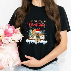 Yorkshire Terrier Dog Santa Claus Hat Happy Christmas Sweater, Merry Christmas Yorkshire Terrier Shirt 2