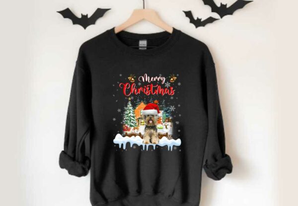 Yorkshire Terrier Dog Santa Claus Hat Happy Christmas Sweater, Merry Christmas Yorkshire Terrier Shirt