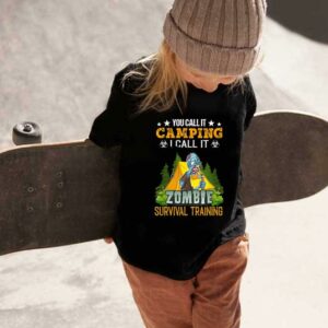 You Call It Camping Zombie Halloween Shirt, You Call It Camping I Call It Zombie Survival Training Halloween Shirt 1