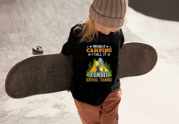 You Call It Camping Zombie Halloween Shirt, You Call It Camping I Call It Zombie Survival Training Halloween Shirt