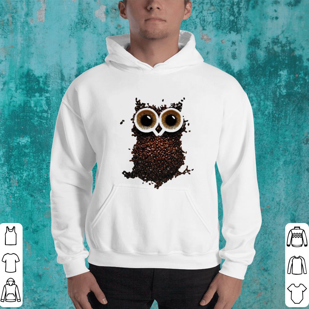 Coffee beans owl shirt Coffee beans owl shirt 4 - Coffee beans owl shirt