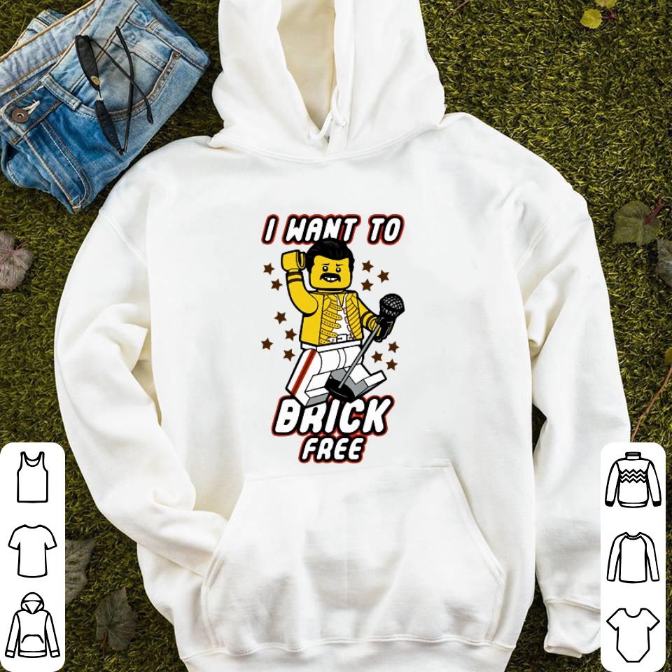 Freddie Mercury I want to brick free LEGO shirt Freddie Mercury I want to brick free LEGO shirt 4 - Freddie Mercury I want to brick free LEGO shirt