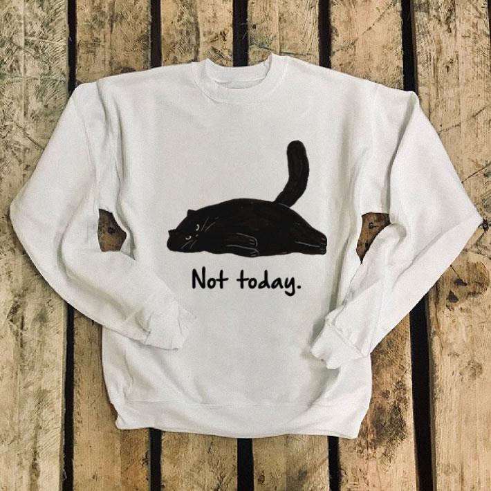 Cat lie down Not today shirt Cat lie down Not today shirt 4 - Cat lie down Not today shirt