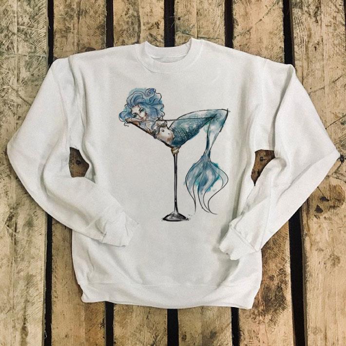 Mermaid in wine glass shirt 4 - Mermaid in wine glass shirt