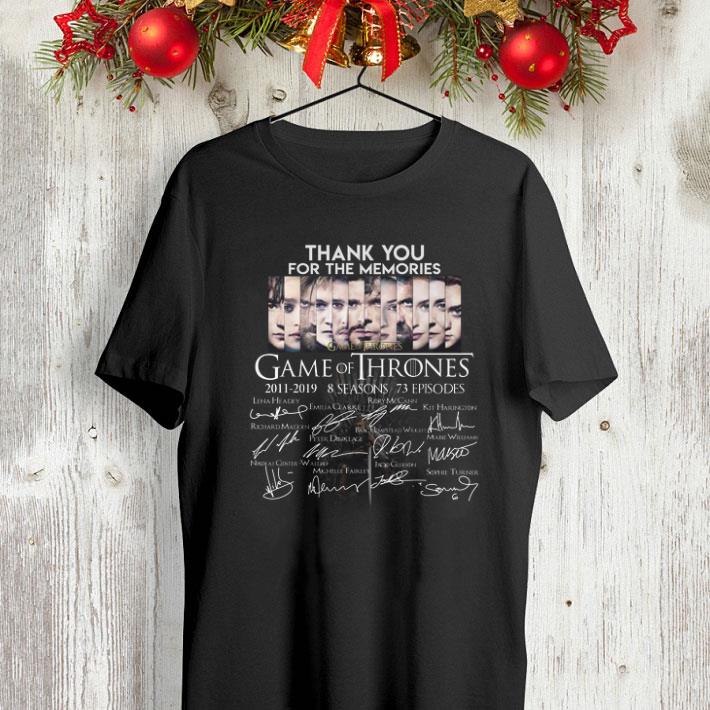 Thank you for the memories Game of Thrones 2011 2019 8 seasons signature shirt Thank you for the memories Game of Thrones 2011 2019 8 seasons signature shirt 4 - Thank you for the memories Game of Thrones 2011 2019 8 seasons signature shirt