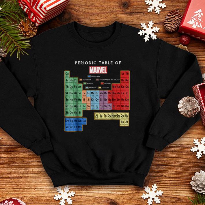 Marvel Ultimate Periodic table of Elements graphic shirt Marvel Ultimate Periodic table of Elements graphic shirt 4 - Marvel Ultimate Periodic table of Elements graphic shirt