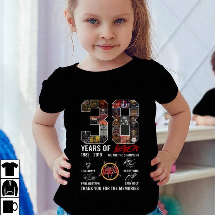 38 Years Of Slayer we are the champions thank you for the memories shirt 38 Years Of Slayer we are the champions thank you for the memories shirt 4 - 38 Years Of Slayer we are the champions thank you for the memories shirt