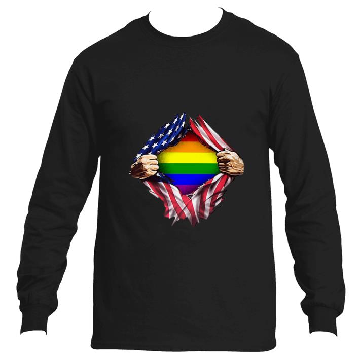 LGBT Gay Pride Rainbow America Flag Ripped shirt LGBT Gay Pride Rainbow America Flag Ripped shirt 4 - LGBT Gay Pride Rainbow America Flag Ripped shirt
