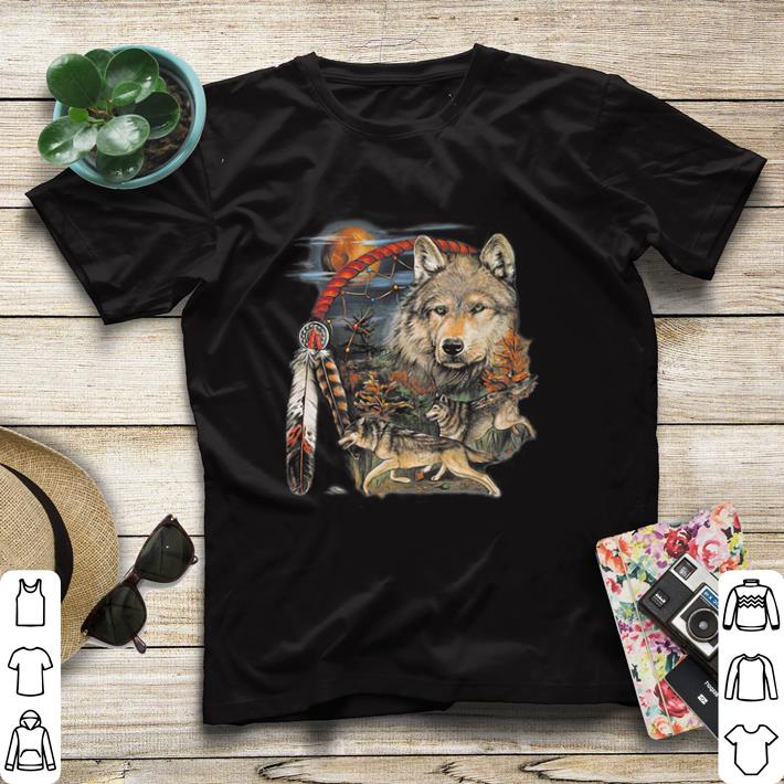Moon Animal Spirit Native American Indian Dream Catcher Wolf shirt 4 - Moon Animal Spirit Native American Indian Dream Catcher Wolf shirt