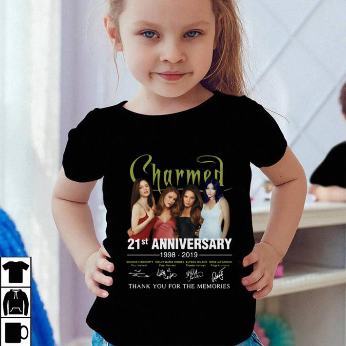 Charmed 21st Anniversary 1998 2019 Signatures Thank You For The shirt 4 - Charmed 21st Anniversary 1998-2019 Signatures Thank You For The shirt
