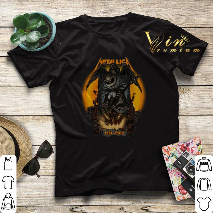 Halloween Jack Skellington Metallica 1981 2019 shirt 4 - Halloween Jack Skellington Metallica 1981-2019 shirt