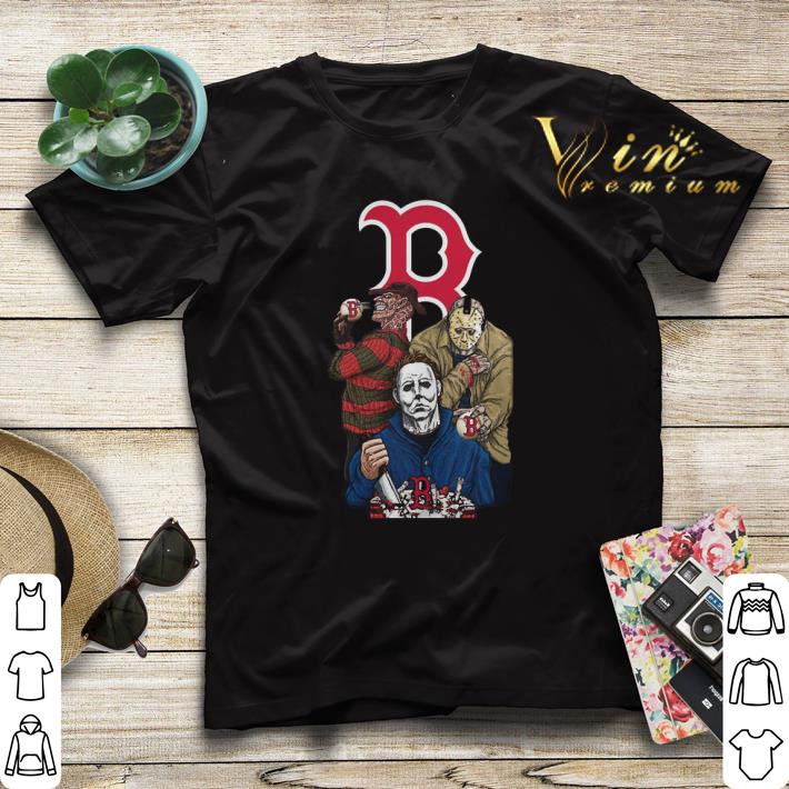 Horror movie characters Boston Red Sox shirt Horror movie characters Boston Red Sox shirt 4 - Horror movie characters Boston Red Sox shirt