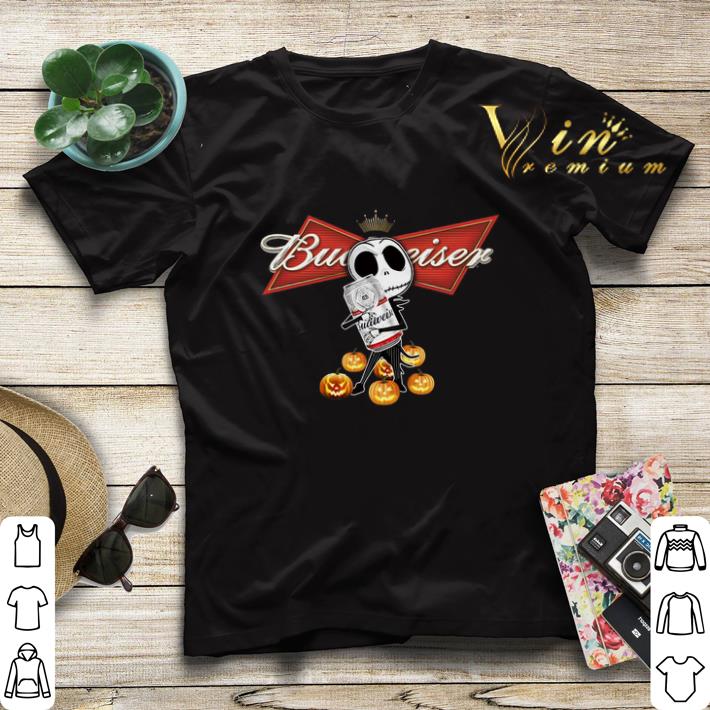 Jack Skellington hug Budweiser pumpkins shirt sweater Jack Skellington hug Budweiser pumpkins shirt sweater 4 - Jack Skellington hug Budweiser pumpkins shirt sweater