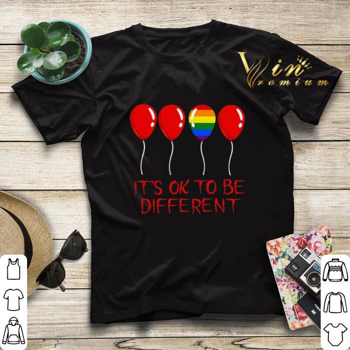 LGBT Balloon It s ok to be different shirt sweater 4 - LGBT Balloon It's ok to be different shirt sweater