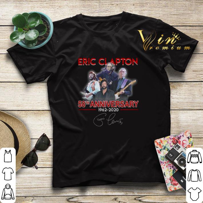 Signature Eric Clapton 58th anniversary 1962-2020 shirt Signature Eric Clapton 58th anniversary 1962 2020 shirt 4 - Signature Eric Clapton 58th anniversary 1962-2020 shirt