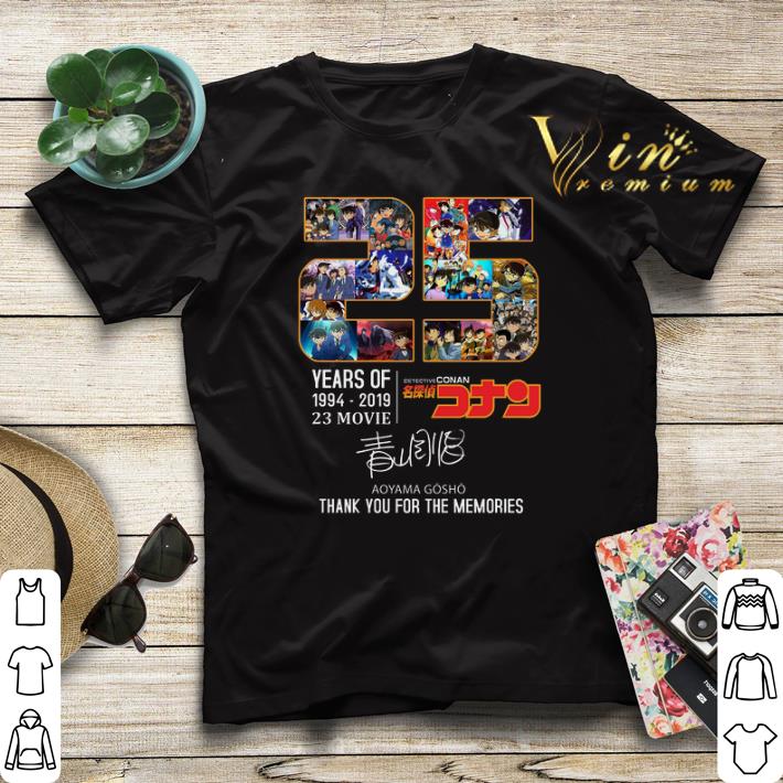 Thank You For The Memories 25 Years Of Detective Conan 1994 2019 shirt 4 - Thank You For The Memories 25 Years Of Detective Conan 1994-2019 shirt