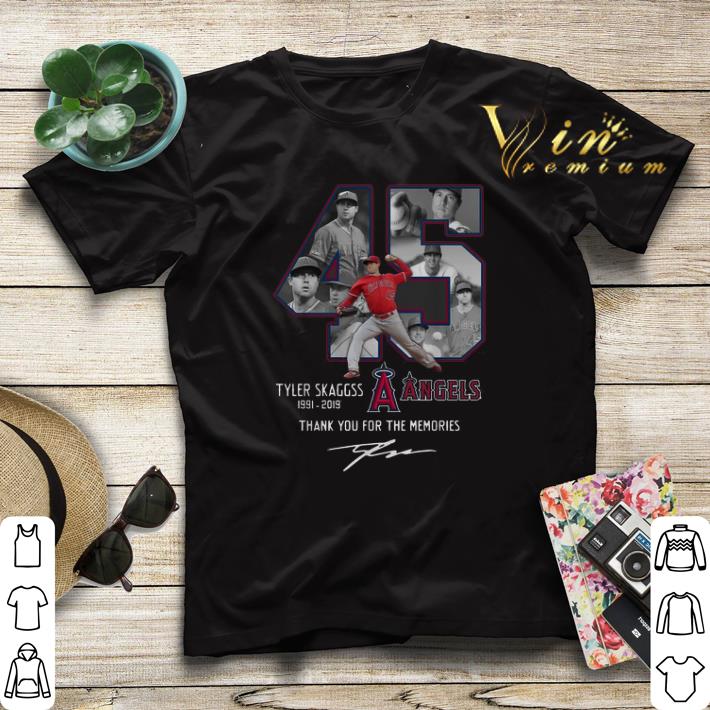 Thank You For The Memories Los Angeles Angels 45 Tyler Skaggs shirt 4 - Thank You For The Memories Los Angeles Angels 45 Tyler Skaggs shirt