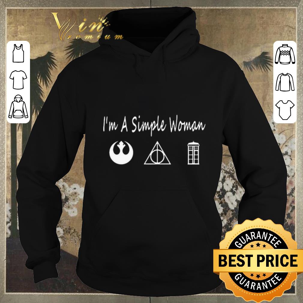 Awesome I'm a simple woman Jedi Order Deathly Hallows Police box shirt sweater Awesome I m a simple woman Jedi Order Deathly Hallows Police box shirt sweater 4 1 - Awesome I'm a simple woman Jedi Order Deathly Hallows Police box shirt sweater