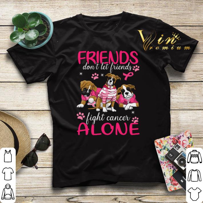 Breast Cancer Dogs friends don't let friends fight cancer alone shirt Breast Cancer Dogs friends don t let friends fight cancer alone shirt 4 - Breast Cancer Dogs friends don't let friends fight cancer alone shirt
