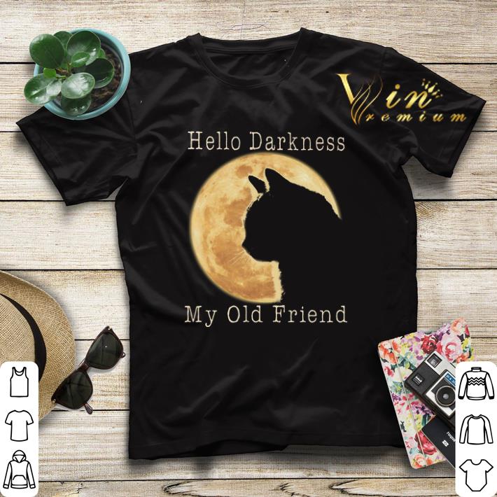 Cat moon Hello darkness my old friend shirt sweater Cat moon Hello darkness my old friend shirt sweater 4 - Cat moon Hello darkness my old friend shirt sweater