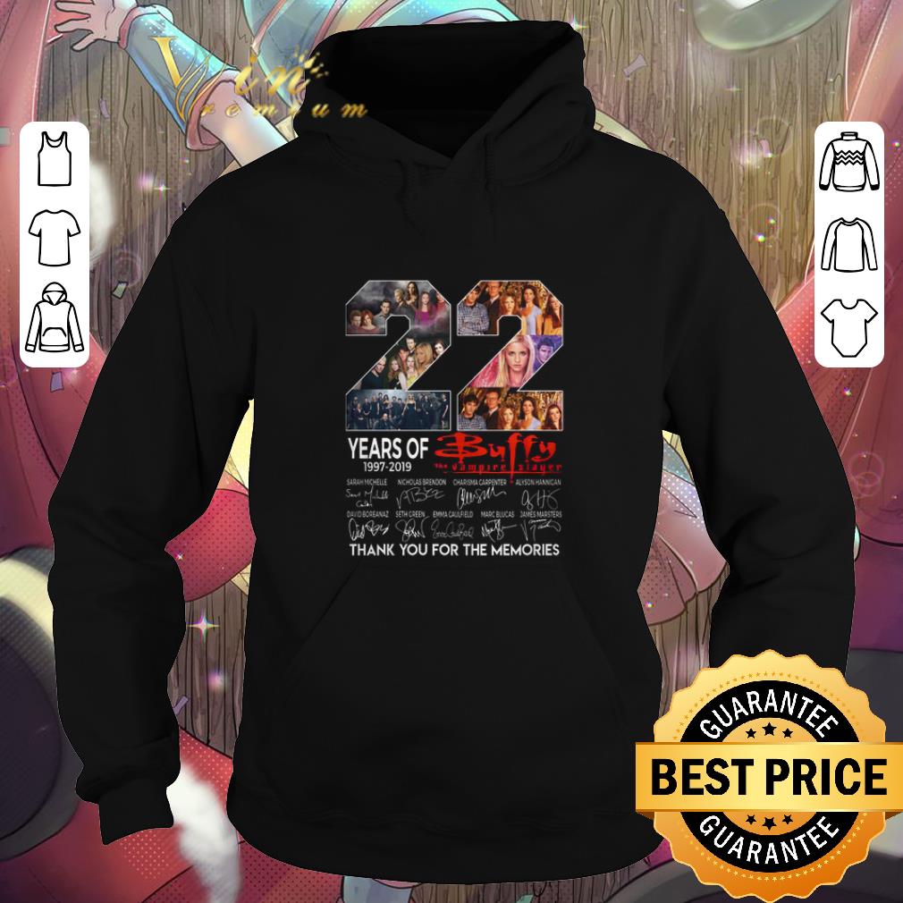 Cool 22 years of Buffy The Vampire Slayer thank you for the memories shirt 4 1 - Cool 22 years of Buffy The Vampire Slayer thank you for the memories shirt