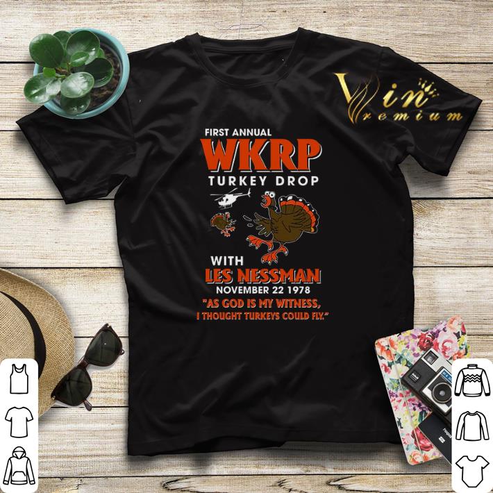 First annual wkrp Turkey drop with les nessman november 22 1978 shirt sweater 4 - First annual wkrp Turkey drop with les nessman november 22 1978 shirt sweater