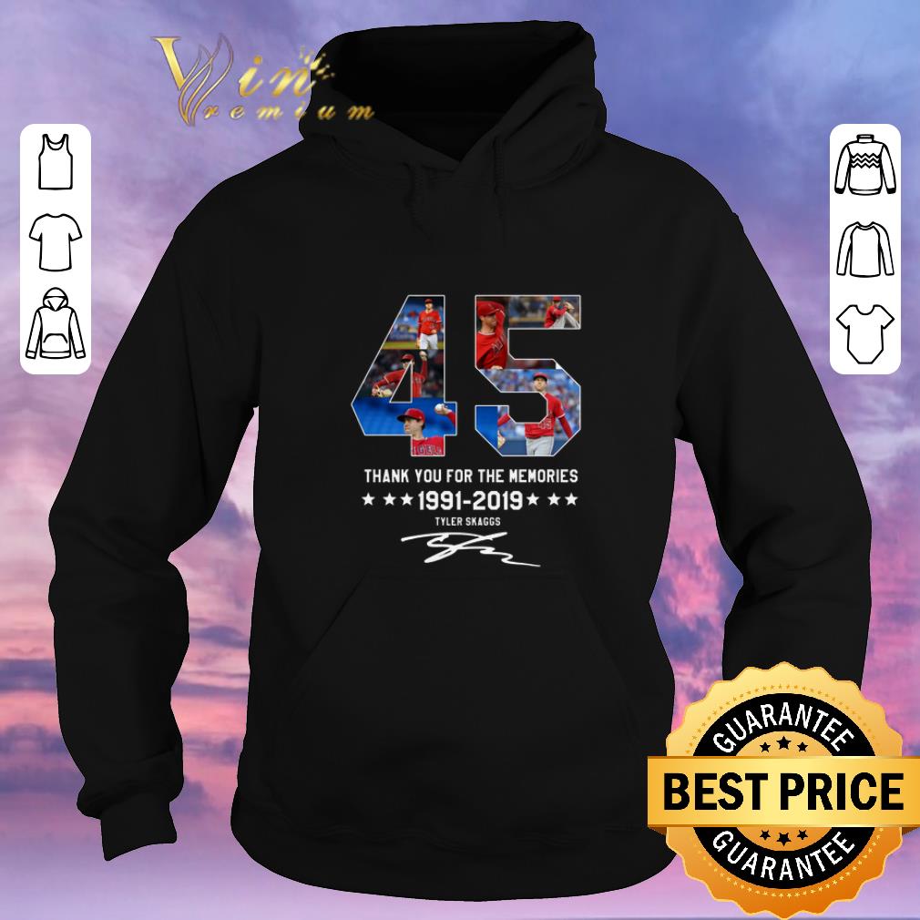 Funny Signature 45 Thank You For The Memories 1991-2019 Tyler Skaggs shirt Funny Signature 45 Thank You For The Memories 1991 2019 Tyler Skaggs shirt 4 - Funny Signature 45 Thank You For The Memories 1991-2019 Tyler Skaggs shirt