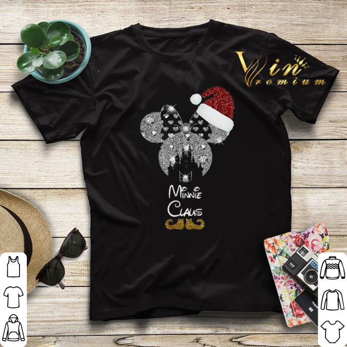 Glitter Diamond Minnie mouse Claus Santa hat shirt sweater 4 1 - Glitter Diamond Minnie mouse Claus Santa hat shirt sweater