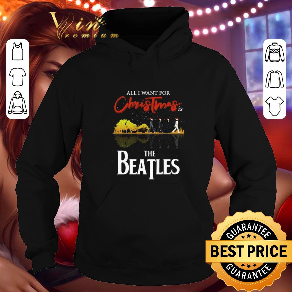 Hot All i want for Christmas is The Beatles guitar lake shirt 4 - Hot All i want for Christmas is The Beatles guitar lake shirt