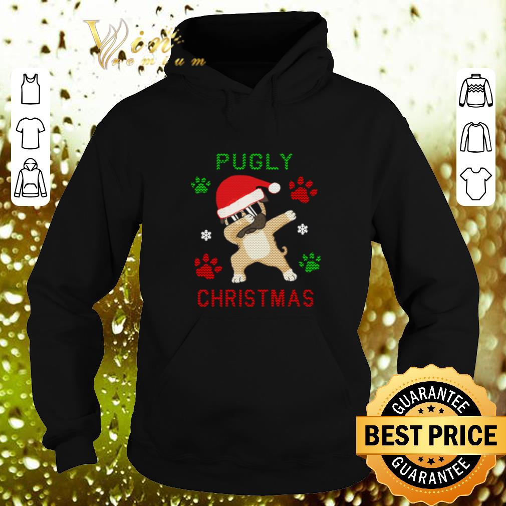 Hot Dabbing Pug Pugly paws ugly Christmas shirt 4 - Hot Dabbing Pug Pugly paws ugly Christmas shirt