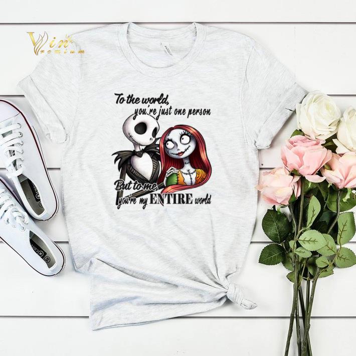 Jack Skellington & Sally to the world you're just one person shirt sweater Jack Skellington Sally to the world you re just one person shirt sweater 4 - Jack Skellington & Sally to the world you're just one person shirt sweater