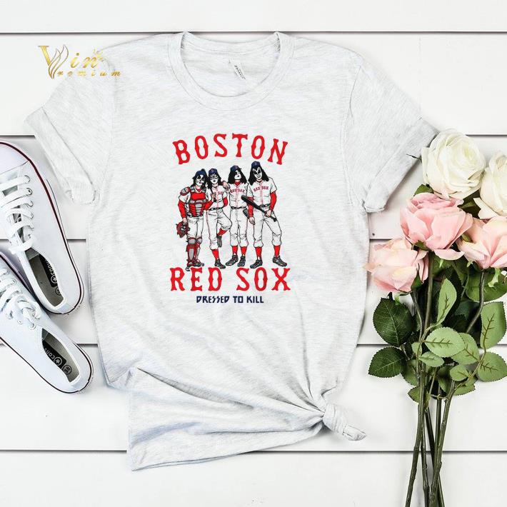 Kiss Boston Red Sox dressed to kill shirt sweater 4 - Kiss Boston Red Sox dressed to kill shirt sweater