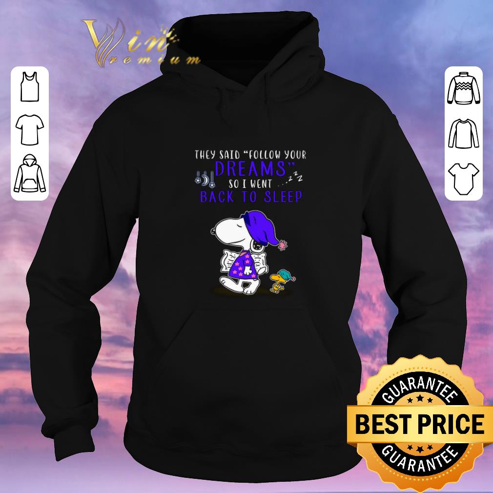 Pretty Snoopy people said follow your dreams so i went back to sleep shirt sweater Pretty Snoopy people said follow your dreams so i went back to sleep shirt sweater 4 1 - Pretty Snoopy people said follow your dreams so i went back to sleep shirt sweater
