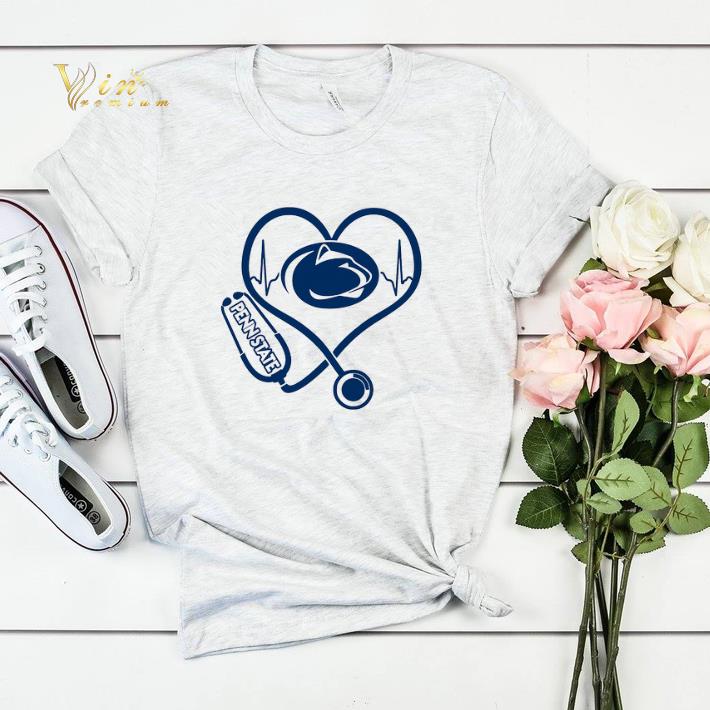 Stethoscope Penn State Nittany Lions heart nurse shirt sweater 4 - Stethoscope Penn State Nittany Lions heart nurse shirt sweater