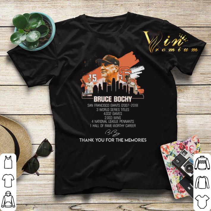 Thank you for the memories Bruce Bochy San Francisco Giants shirt 4 - Thank you for the memories Bruce Bochy San Francisco Giants shirt